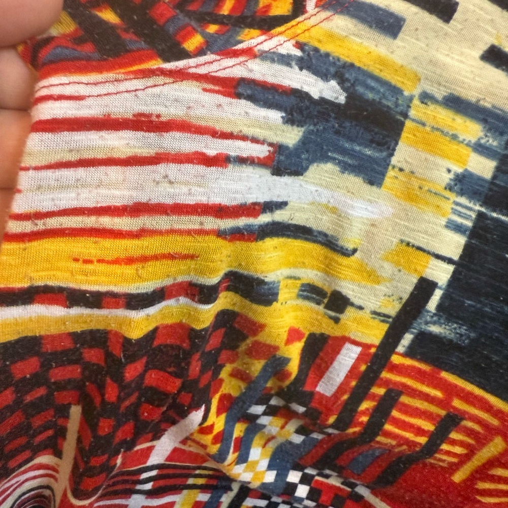 Multiples Multicolor Abstract Stretch Tunic - Picture 5 of 5